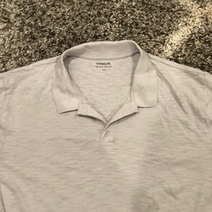 Vince Polo Short Sleeve Grey Size XXL
